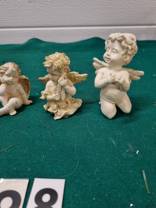 kerst engelen beeldjes vier stuks [a699]