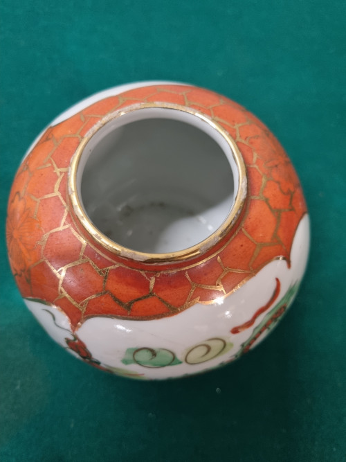 -	Chinese / pot gemberpot met draak porselein