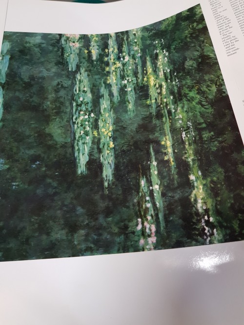 Posterboek Claude Monet, met 2 foto's erin