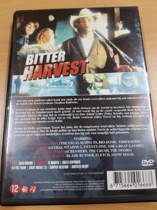 Dvd  Bitter Harvest, actie film