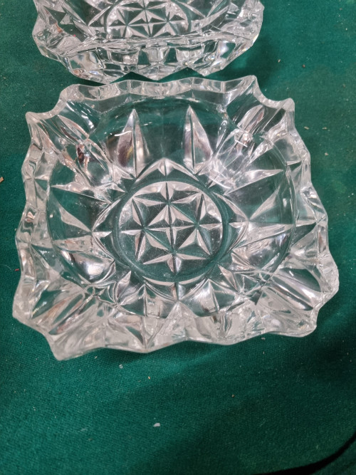asbakken kristal 2 stuks