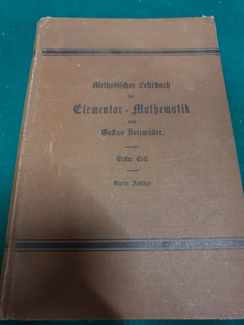 Boek, antiek, 1904, Duits, Methodisches Lehrbuch der Element