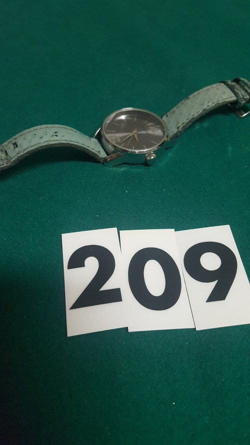s 209-, horloge groen leer