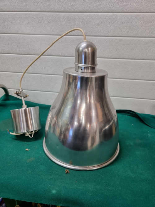 -	Hanglamp industrieel ikea aluminium