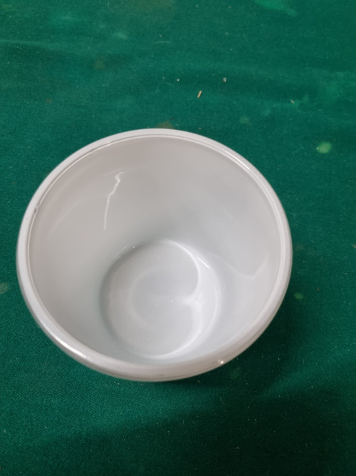 bloempot melkglas wit
