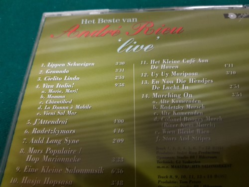 Cd André Rieu live, Het beste van..., klassiek