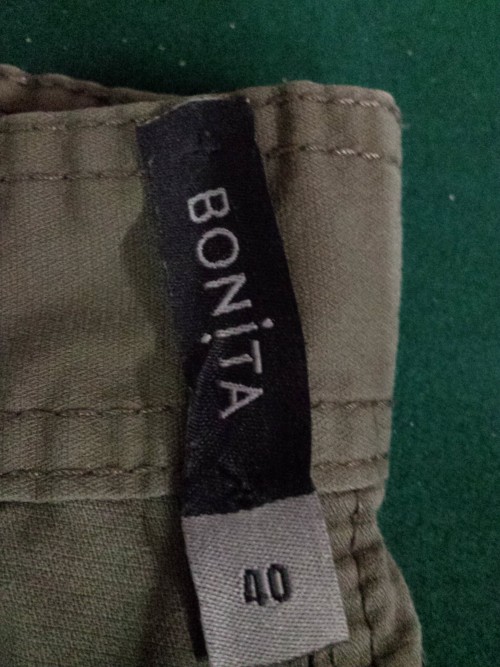 Dames broek, merk Bonita, kleur licht bruin, maat 40