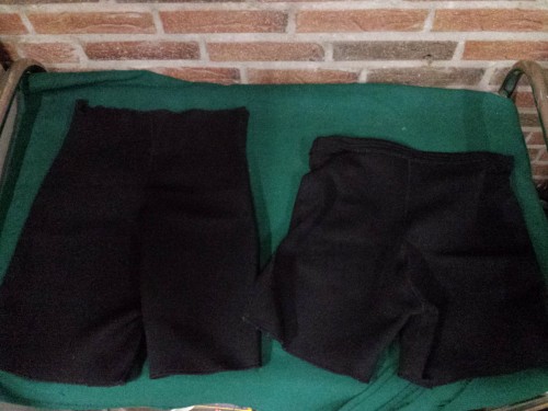 Slank broekjes / pants, zwart, 2 stuks