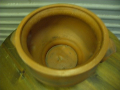 Pot van keramiek met twee handvatten, bruin, zeer mooie pot