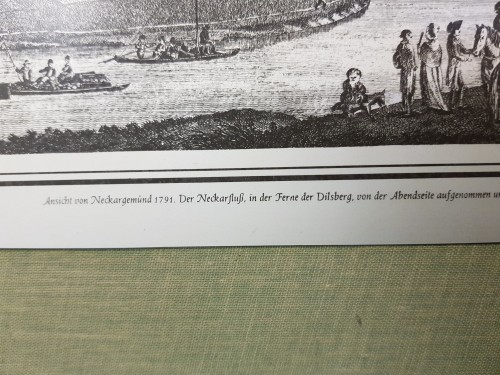 Ets, uitzicht Neckargemund 1791, deze is echt