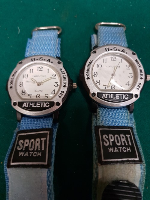 Horloge Long Time Quartz Athletic Sport watch, batterij moet
