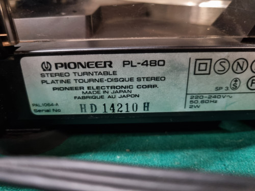 platenspeler pioneer pl-480
