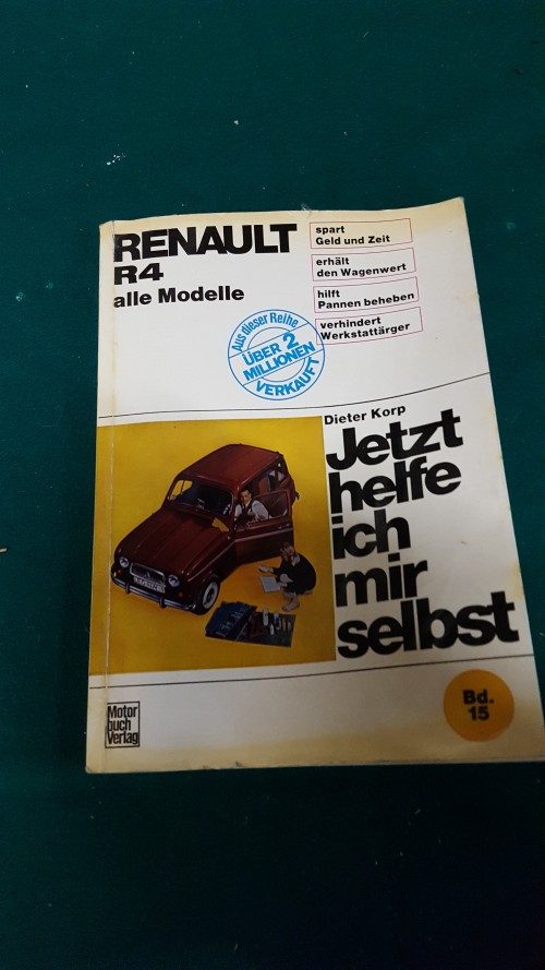 Boek Renault 4, Hulpboek, Duits 1967, Motorbuch Verlag