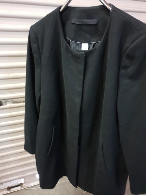 Dames winterjas, merk MS, maat 50, kleur zwart, materiaal wo