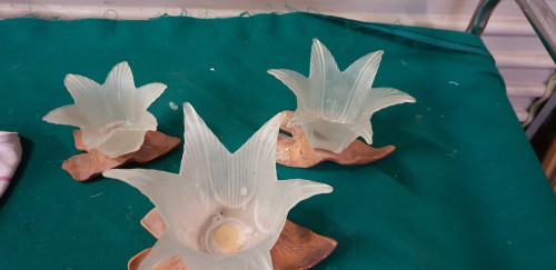 Waxinelicht houders in de vorm van een bloem, 3 stuks