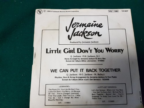 Single Jermaine Jackson met de titel: Little Girl don't you