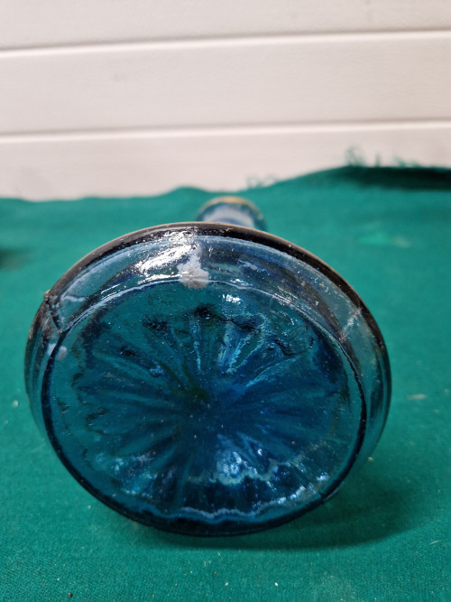 Vaas arabisch blauw glas