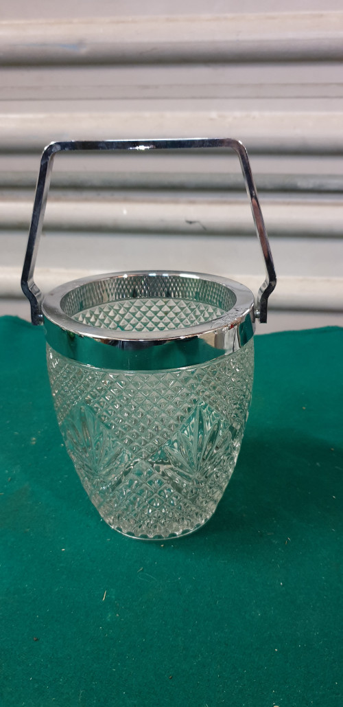 ijsblok houder glas met kunststof
