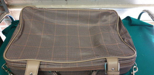 koffer vintage geruit