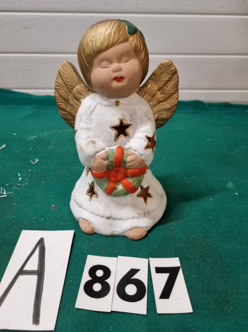 kerst theelichthouder engel [a867]