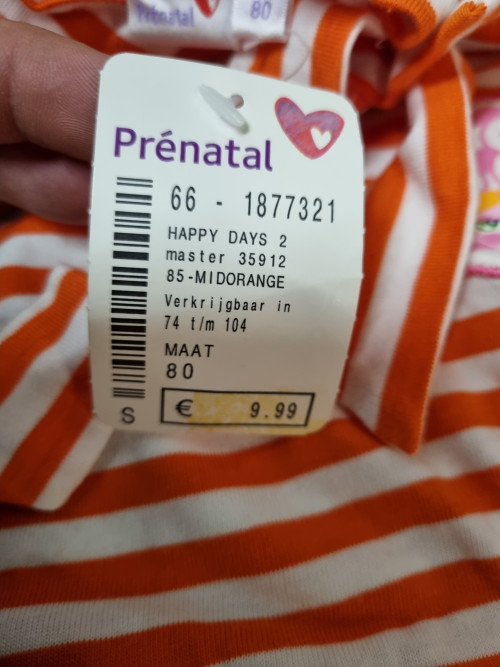 prenatal kinder set meisje 80/68