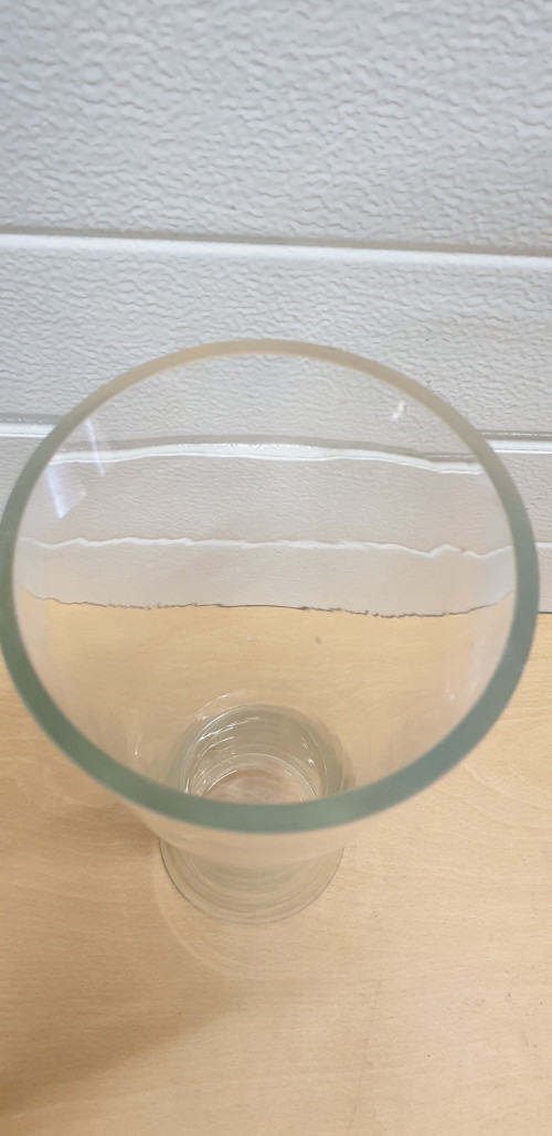vaas glas kegel vorm dik glas