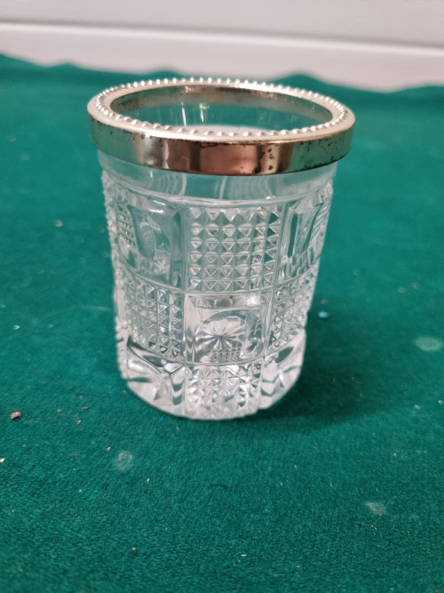 Lepelvaasje vintage kristal glas