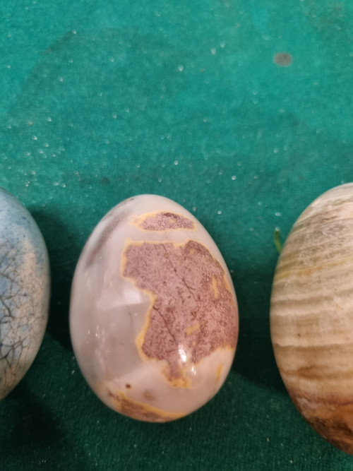 sierstenen eieren natuursteen 3 stuks