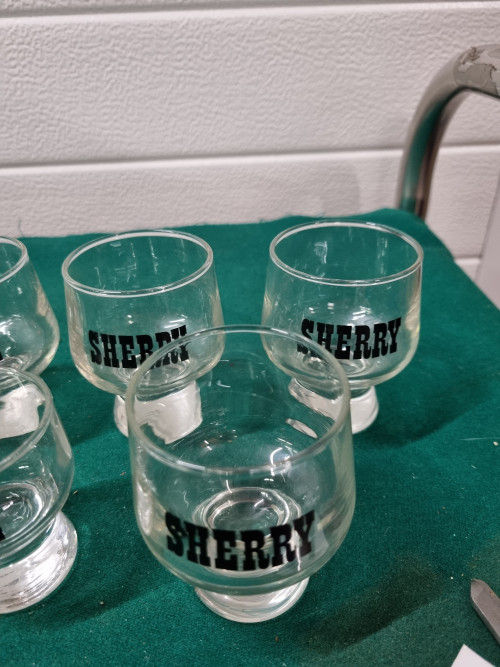 sherry en borrel glazen