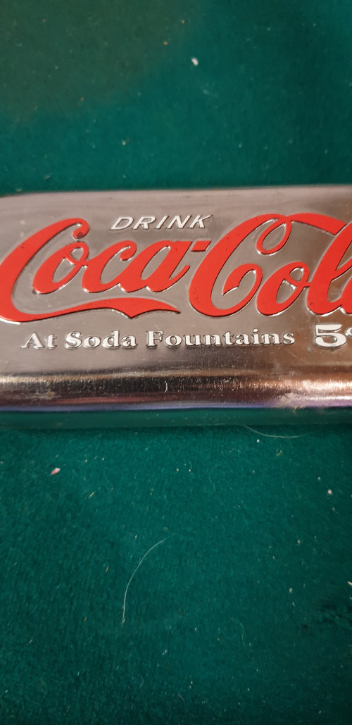 coca cola pennenbakje blik