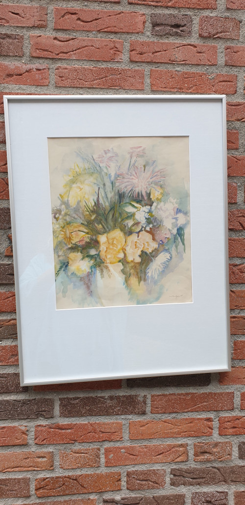 schilderij aquarel bloemen