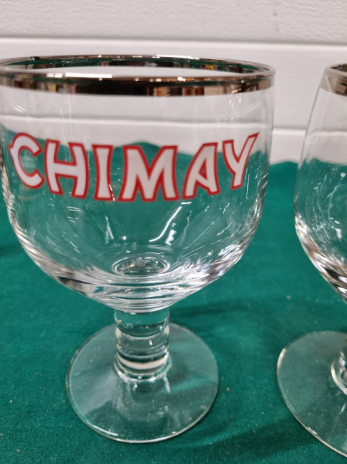 Bierglazen chimay twee stuks