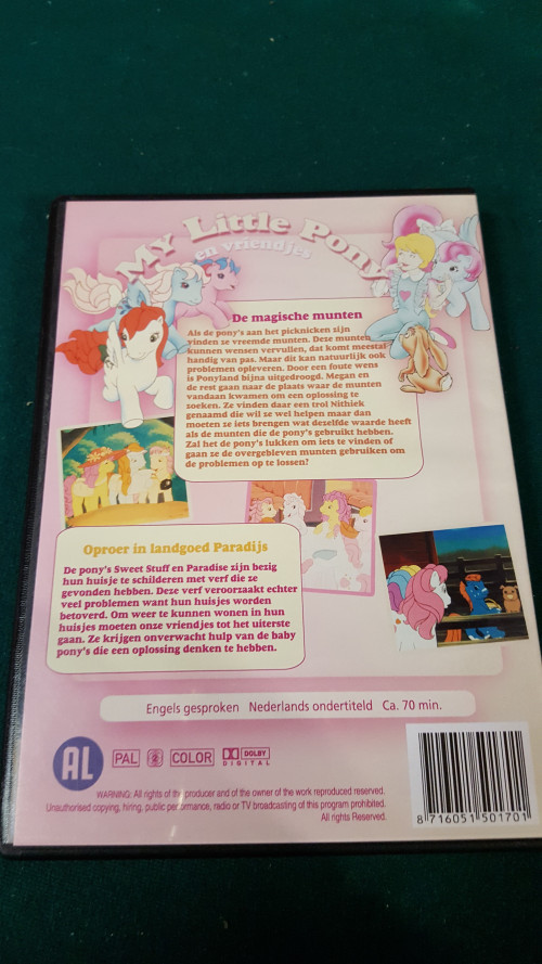 dvd my little pony en vriendjes