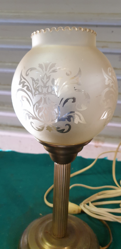 tafellamp  met schakelaar glas