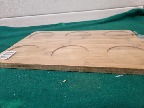 tappas plank van hout zes vakjes