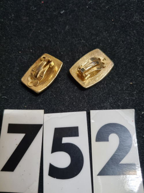 oorbellen clips creme goud kleurig [752]