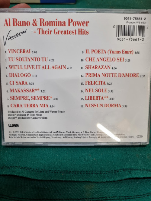 cd al bano en romina power their greatest hits