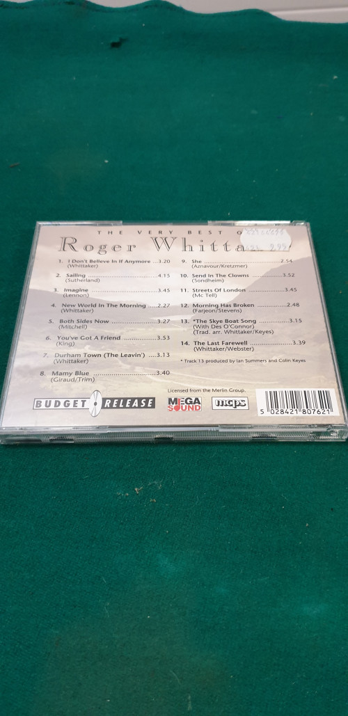 -	cd roger whittaker, the very best of