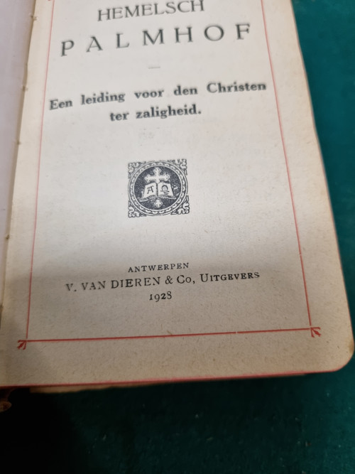 Hemelsch palmhof crusifix boekje , nederlands 1928