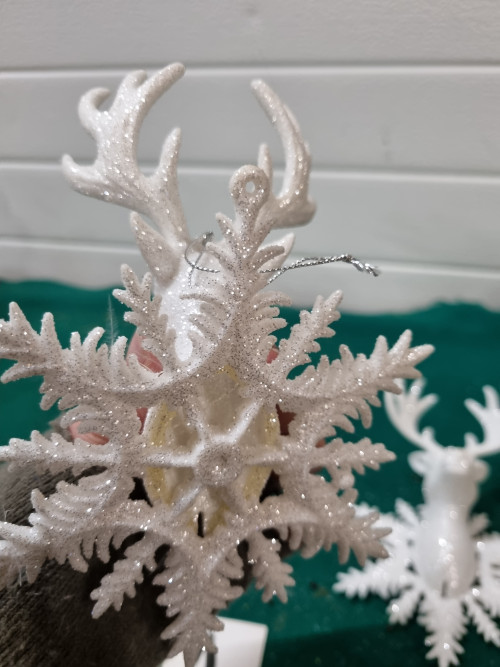 Kerst hertenkopjes decoratie hangers, [a630]