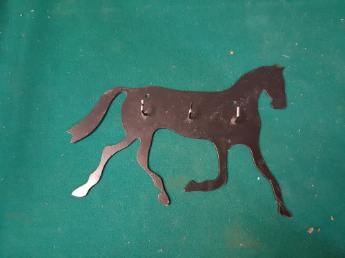 kapstok metaal paard zwart