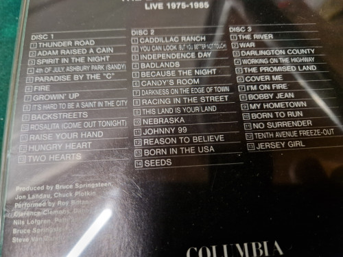 cd 3 cd bruce springsteen live 1975 /1985