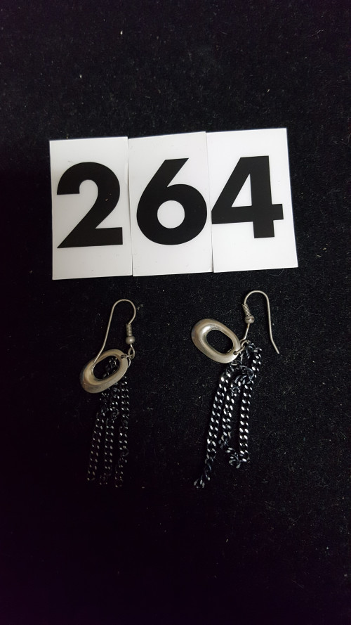 s [ 264 ] oorbellen , hangers zilver