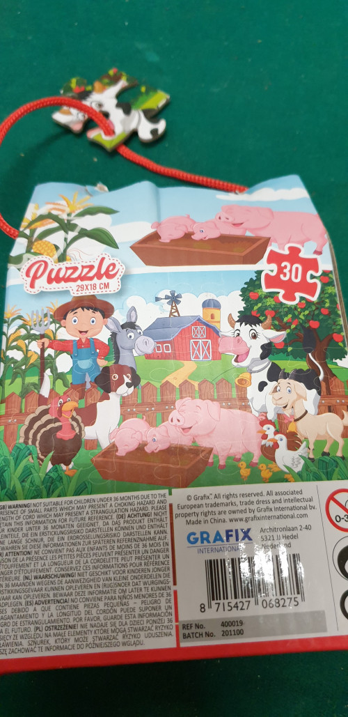 puzzel boerderij 30 stukjes compleet