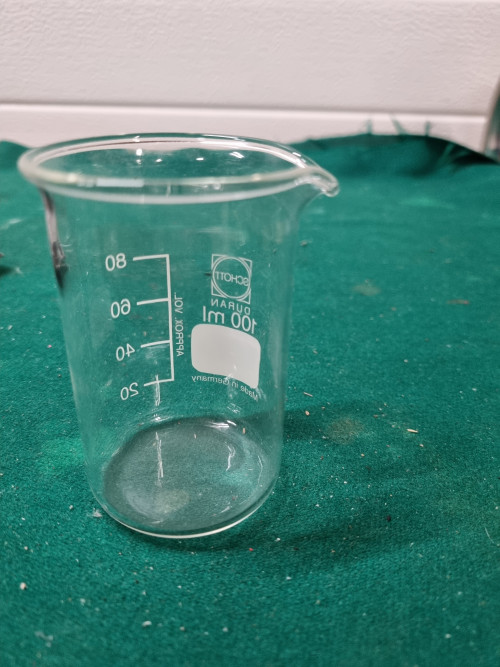 maatbeker glas duran 100ml
