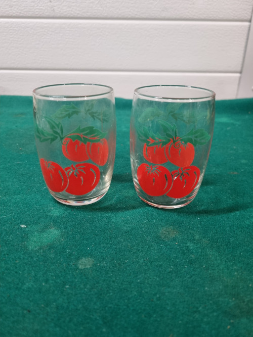 glazen tomaat klein 2 stuks