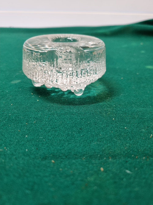 Kaarsenkandelaar kristal glas op voetjes
