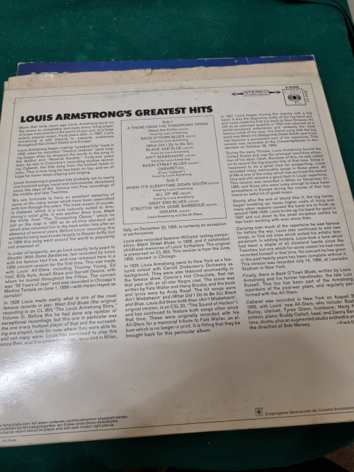 lp louis armstrog's greatest hits