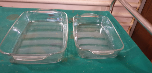 ovenschalen van glas 2 stuks