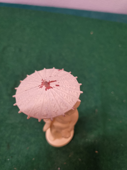 Beeld chinees vrouw met paraplu